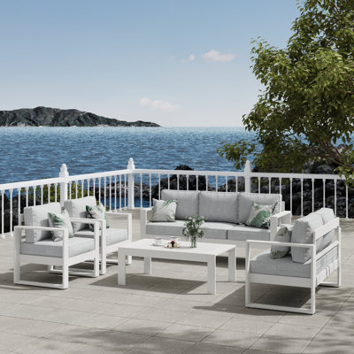 Standalone Product 7 - Person Patio Conversation Set with Cushions