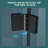 Fold Frameless Shower Door With Tempered Glass-115606745