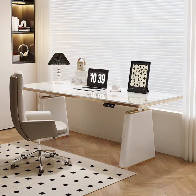 Bureau électrique 62,99 po, H 47,24 po x l 62,99 po x P 27,56 po