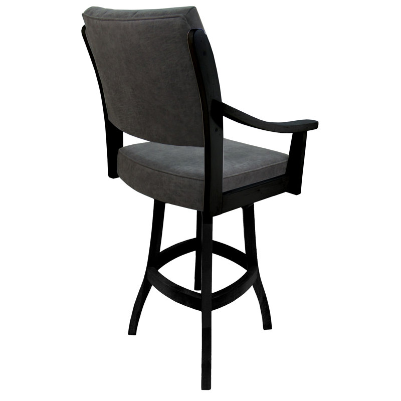 Tabouret pivotant Adaly, Black, Très grand (siège d'une hauteur de 34 po)