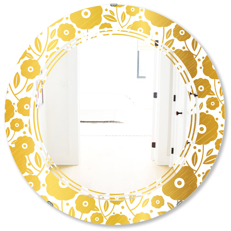 Miroir mural Floral I Triple C Cottage Americana, 31,5 po x 31,5 po