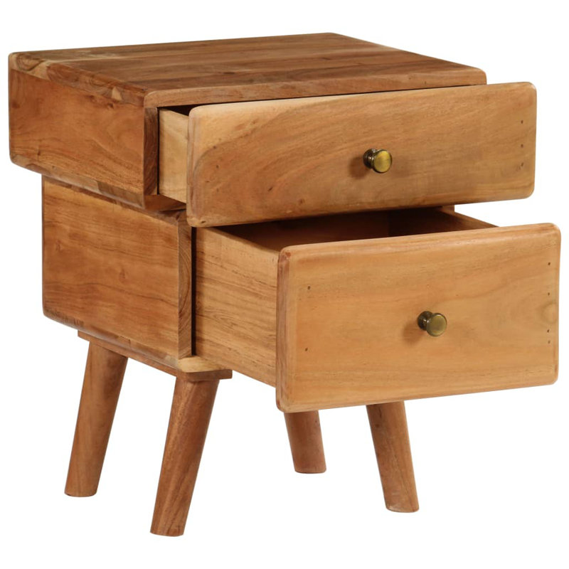 Kaylie 40cm W Solid Wood Bedside Table