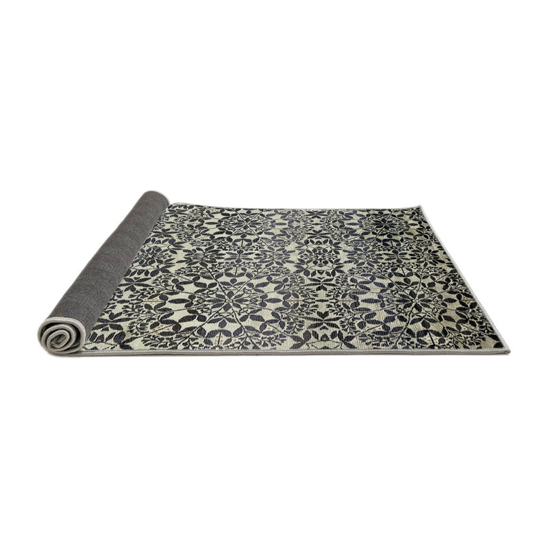 Tapis multicolore abstrait Adaha, Rond 6 pi