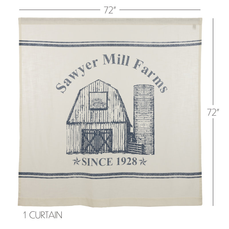 Sawyer Mill Cotton Shower Curtain
