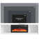Jutin TV Stand for TVs up to 80" with Electric Fireplace Included