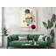 Impression sur toile de formes géométriques abstraites peintes colorées, décoration murale moderne pour la maison et le bureau-2133427312