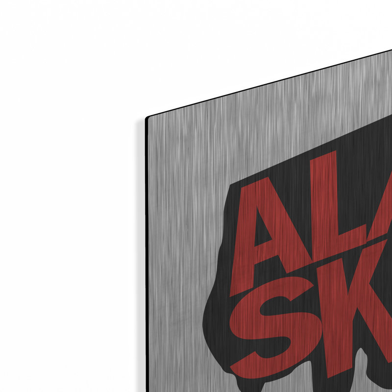 Art mural en métal luxueux «Alaska 2» par Art Licensing Studio, 24 po x 24 po