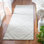 Tapis géométrique beige en coton / laine touffeté à la main Patricia