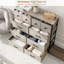 Commode double 10 tiroirs l 39,4 po-298557131