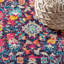 Tapis multicolore / mauve à motif floral Boho-733375330