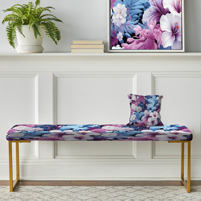 Banc rembourré or