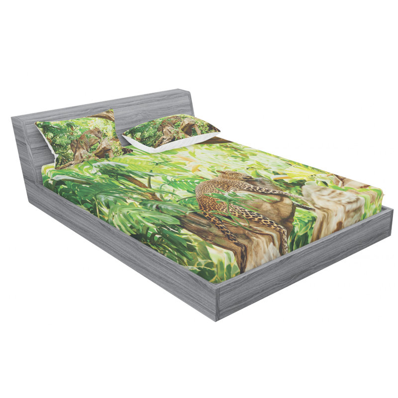 Microfiber Sheet Set, Queen Sheet Set with Fitted Sheet