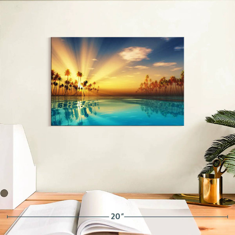 Gillard Palm Gillard Sun Rays, H 8 po x l 12 po