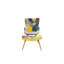 Burgos Upholstered Wingback Chair with Footstool