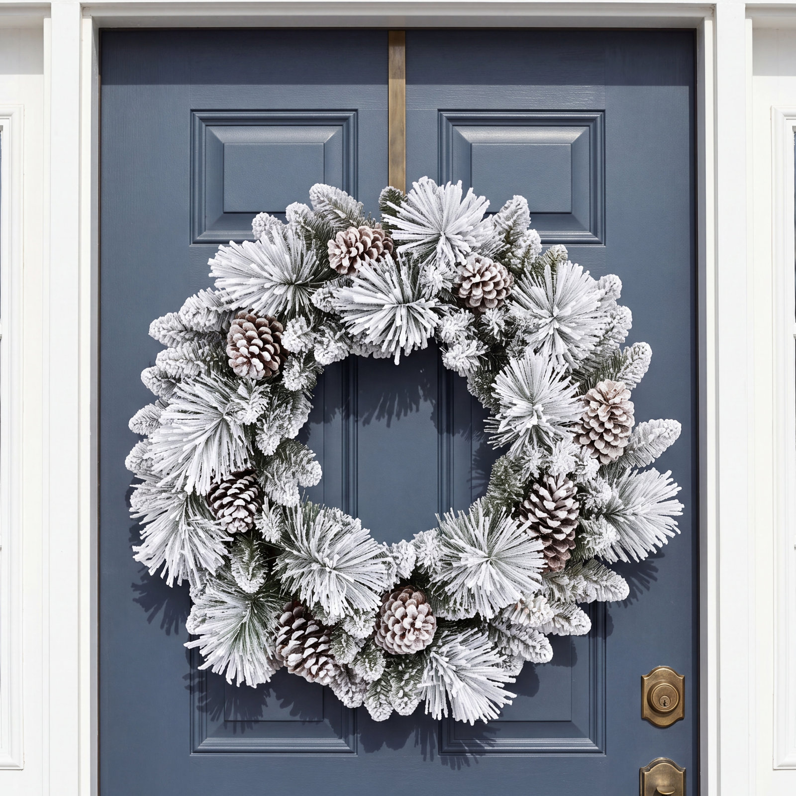 32'' Faux Pine Lighted Wreath