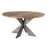 Marjoe Teak Round Metal Base Dining Table
