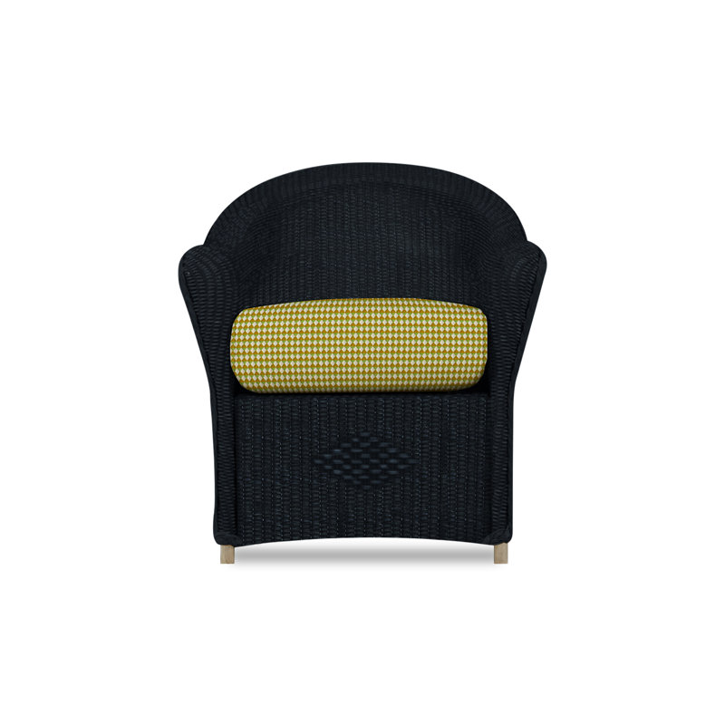 Reflections Outdoor Dining Armchair, Ebony, Remy Pebble
