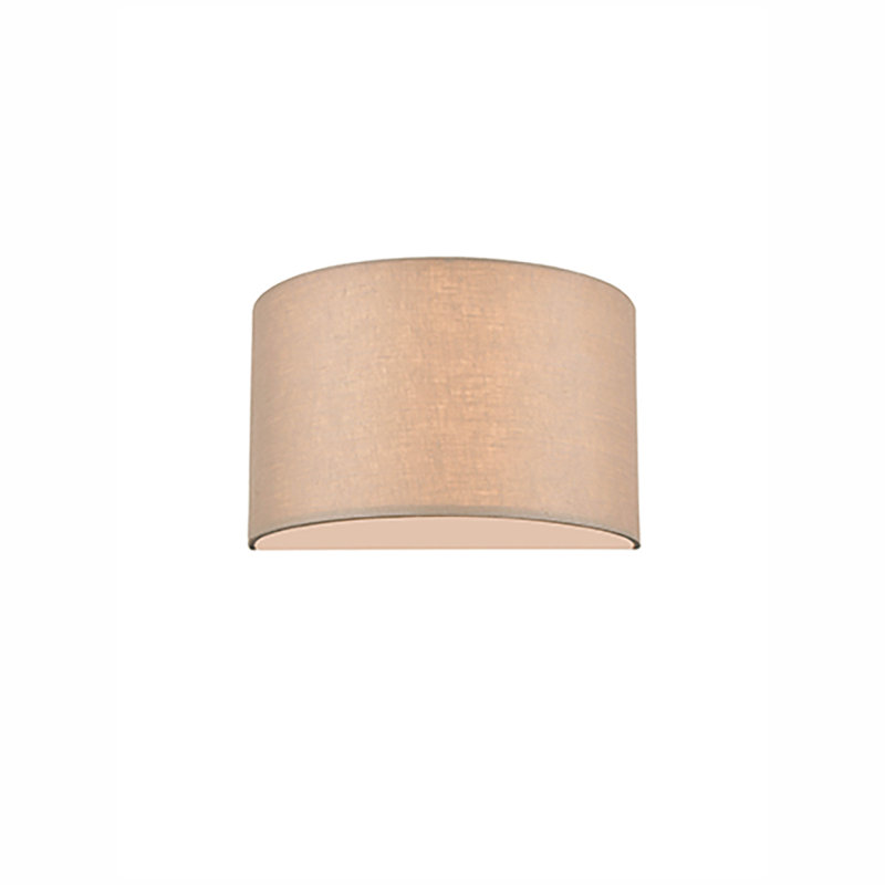 Deodhar Linen Flush Mount, Taupe