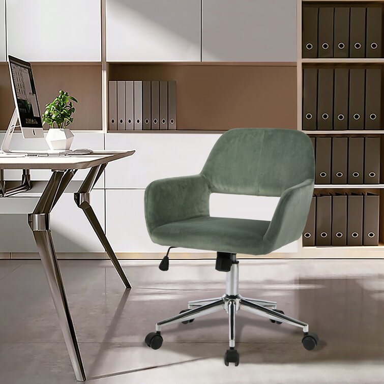 Adan Task Chair Etta Avenue Upholstery Color: Tan