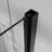 32"x 72" Pivot Shower Door, 1/4 Inch (6mm) Tempered Glass, Black Finish, Reversible Installation, 180° Rotating Pivot, Bi - Folding Hinges, Magnetic Seal Strips For Water Sealing 32" 33.2" Adjustable