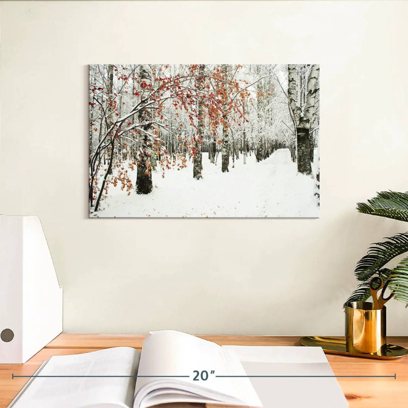 Alvord Frosty Birch Forest, H 8 po x l 12 po