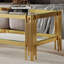 Table basse à double couche en verre trempé avec structure en acier inoxydable doré et détails luxueux conçus par l'utilisateur-1278049233