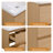 48" Modern Wall-mount Double Sink Bathroom Vanity With Resin Top, Faucet, Floating Cabinet-1306020528