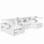 Canapé modulaire en U en forme de U, canapé modulaire compressé en velours côtelé de style minimaliste moderne, canapé-lit pour le salon, la chambre à coucher, canapé-lit confortable et compact