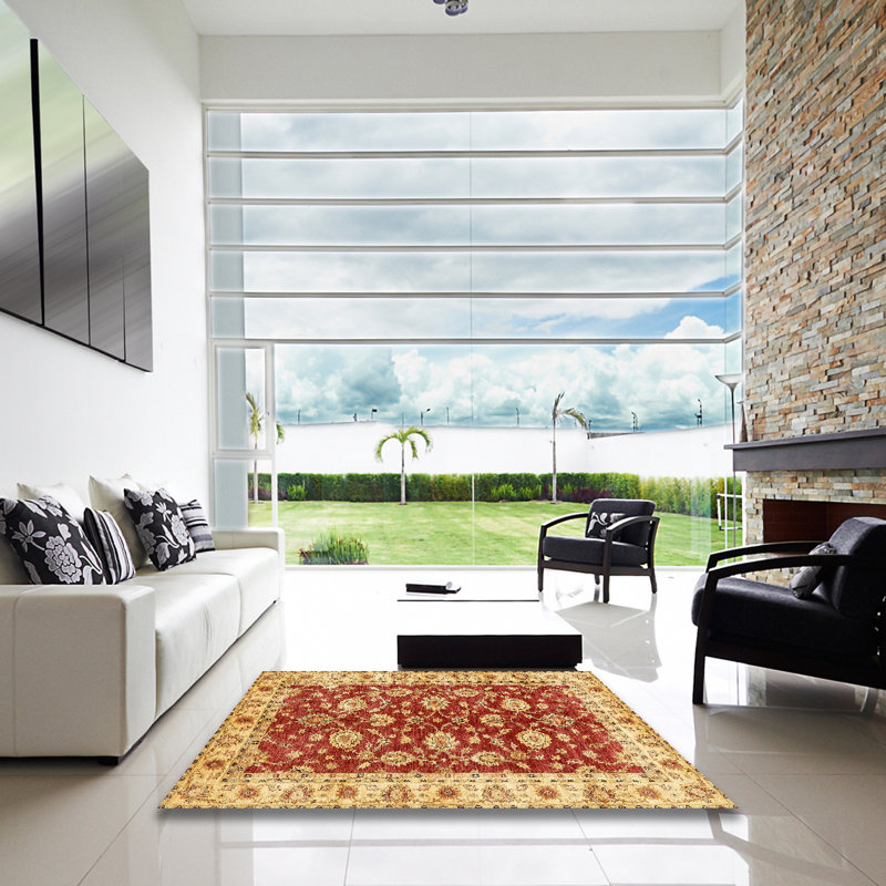 Tapis abstrait moderne 434, Carré 6 pi