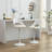 High Padded Swivel Adjustable Barstools(Set of 2)-395851044