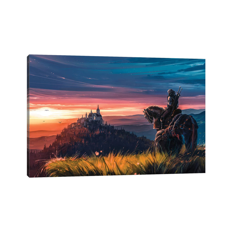 Beyond Hill And Dale by Alena Aenami - Wrapped Canvas Print, 20.32 cm H x 30.48 cm W