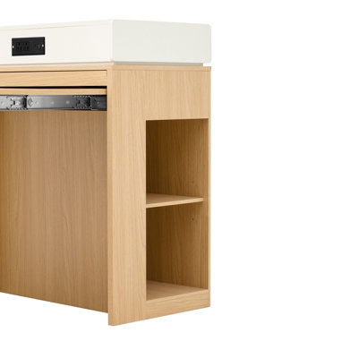 Extendable Dining Table with Folding Tabletop