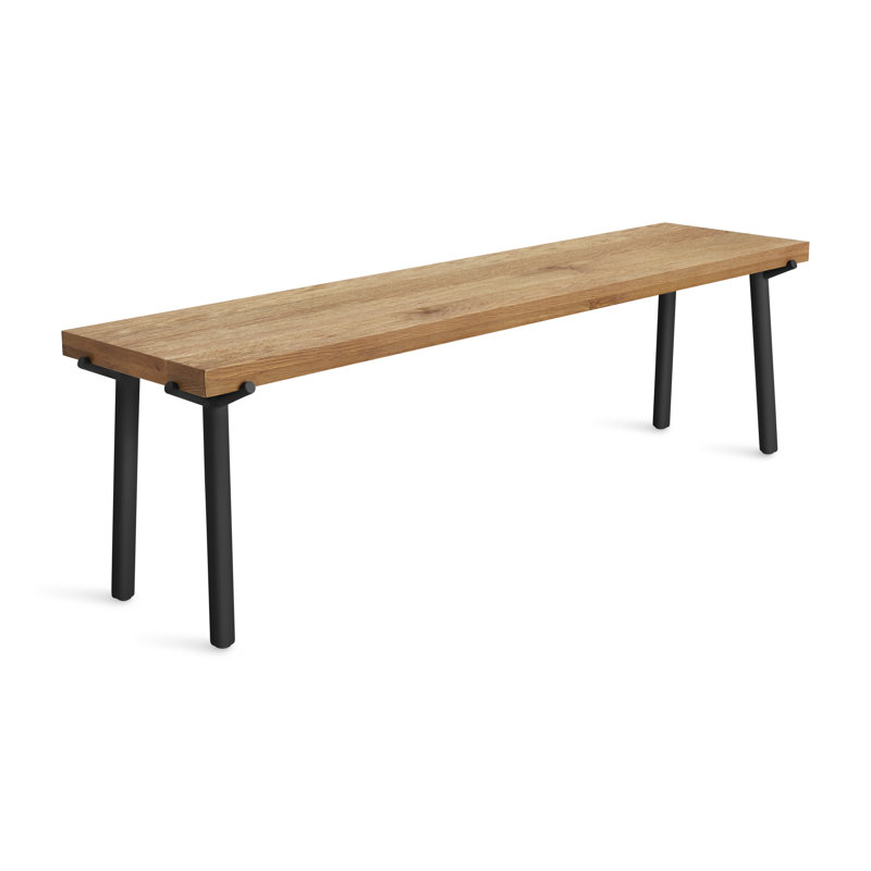 Branch Dining Bench, Black, Oak