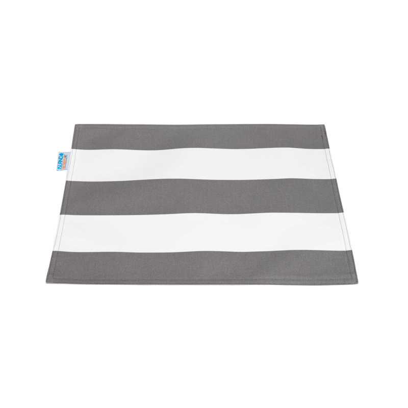 Ensemble de napperons d'extérieur toutes saisons, Gris ardoise
