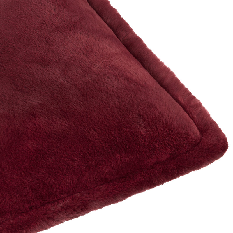 Kallu Square Cushion, Feather, Red, Square 45cm