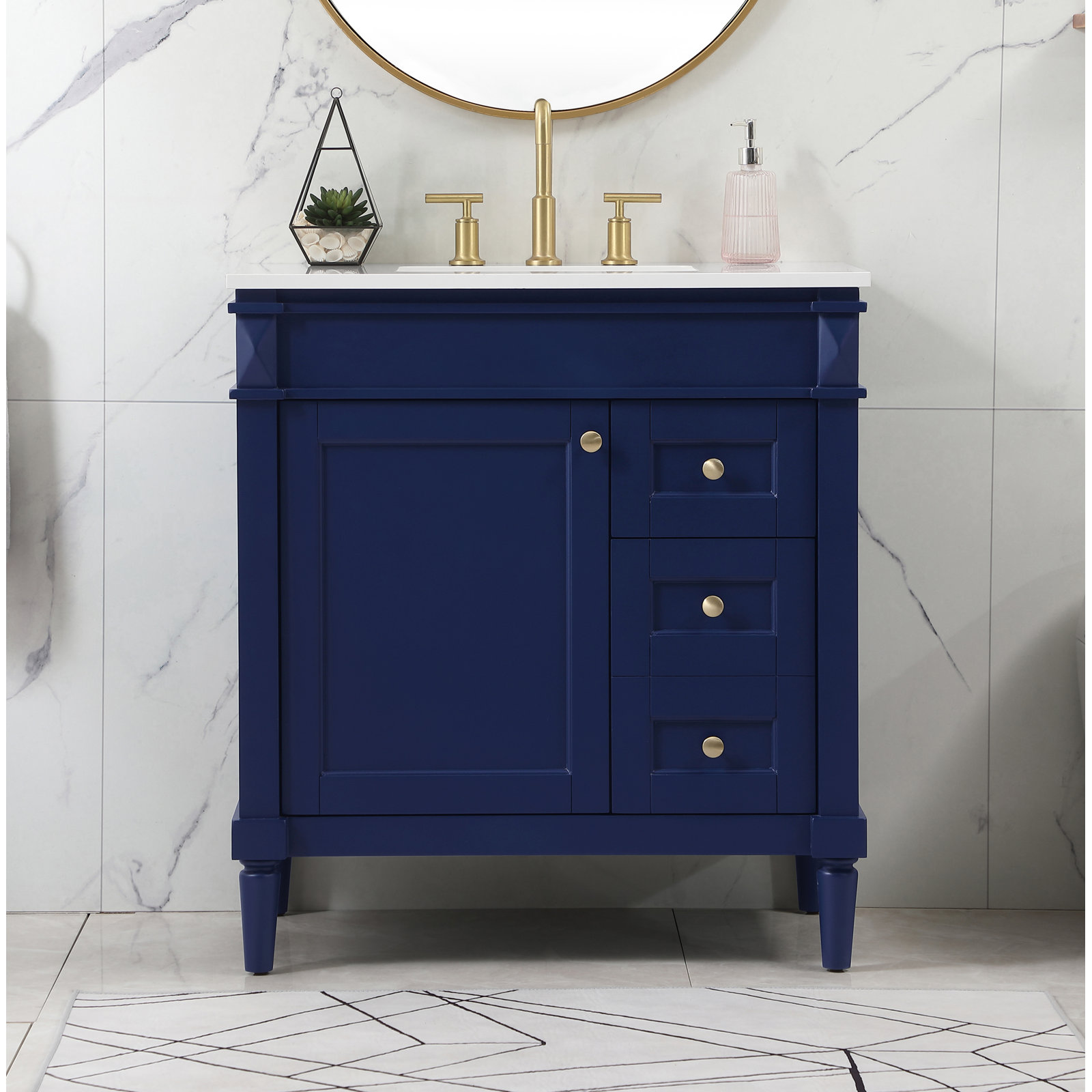 Readington 32'' Single Bathroom Vanity, Blue
