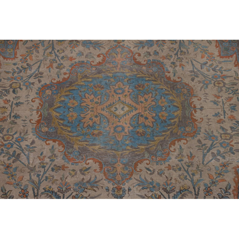 Tapis traditionnel en laine sur-teint 10 x 13