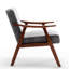 Chaise de salon de style Mid-Century en bois massif robuste. Très confortable. Convient à différentes pièces. Structure en bois moderne facile à assembler. Siège. Convient aux réglages. Simple