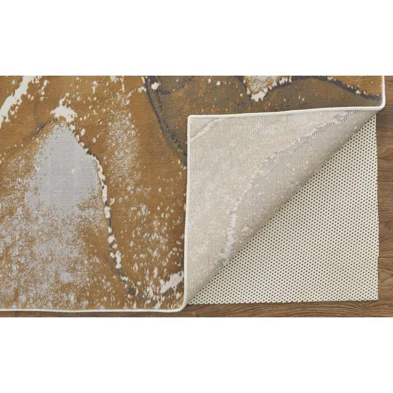 Takara Industrial Abstract Polypropylene Area Rug, Rectangle 3'10" x 6'
