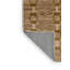 Tapis art déco brun lavable à la machine-2030139393