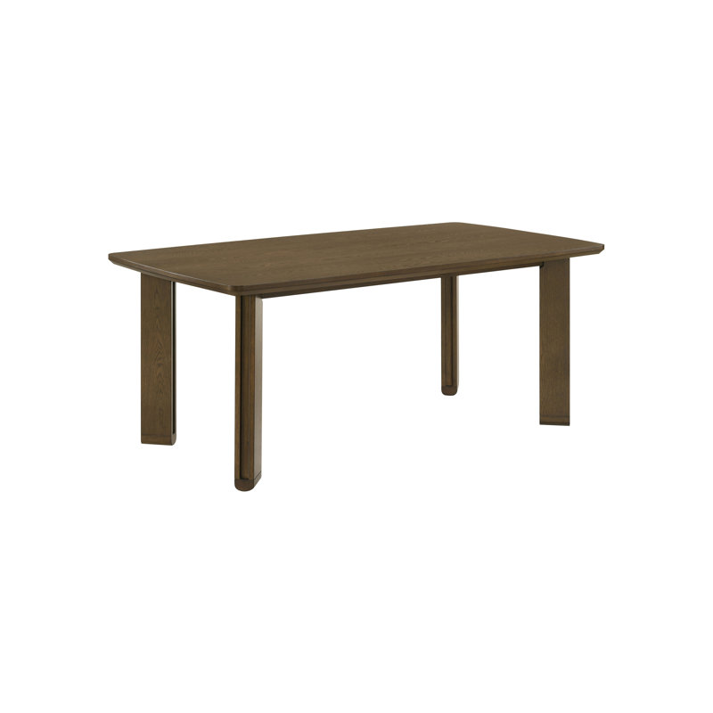 71.15" W Contemporary Dining Table, Brown