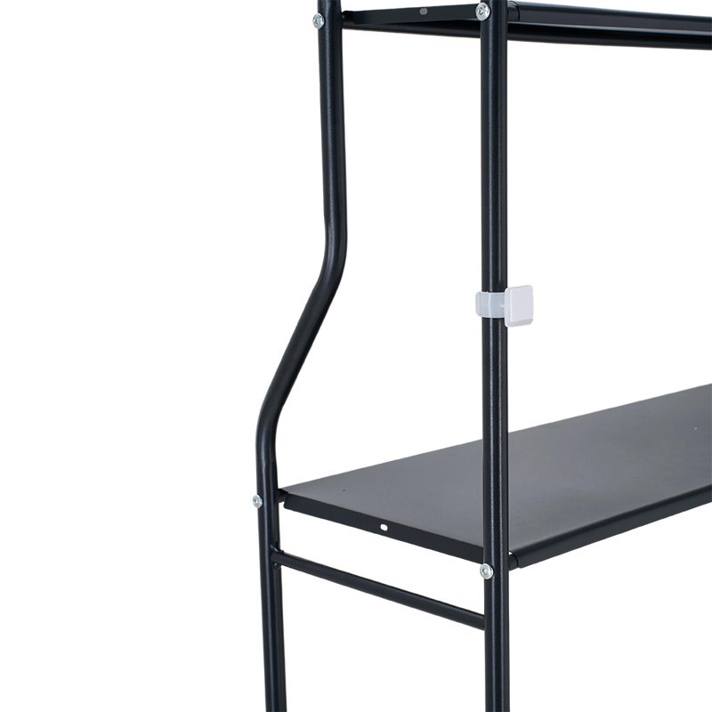 Steel Freestanding Bathroom Shelves, Black