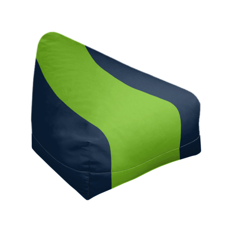 Fauteuil à billes Washington, 27 po x 27 po x 30 po, Bleu nuit / vert aurore / bleu lac