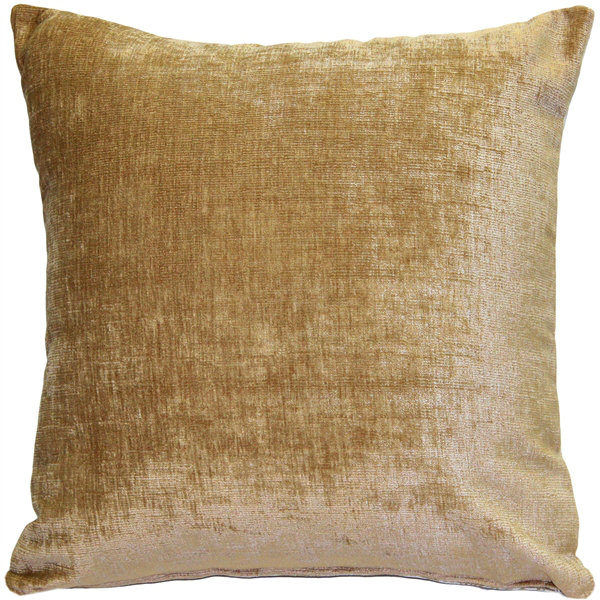 Tulum Chevron Cotton Blend Reversible Throw Pillow, Brown