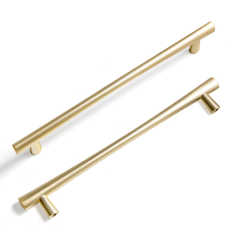 7.5" Center to Center Handle Pull, Light Brushed Brass