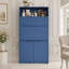 Armoire de cuisine avec comptoir pliable et prise électrique-1753092334