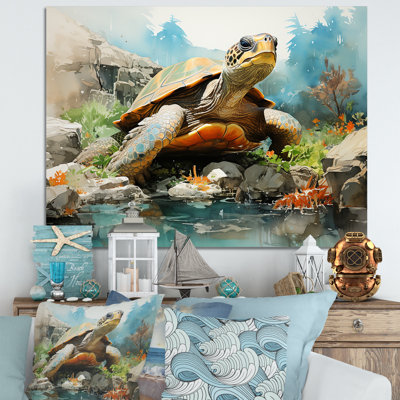 Vie marine contemporaine sur toile