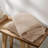 6-Piece 100% Cotton Quick Dry Diagonal Ribbed 6Pcs Towel Set, Beige