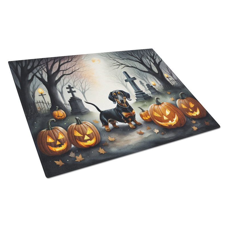 Grande planche à découper Dachshund Spooky