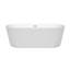 Baignoire de trempage autoportante en acrylique 67 po. X 32 po. Carissa-23113230